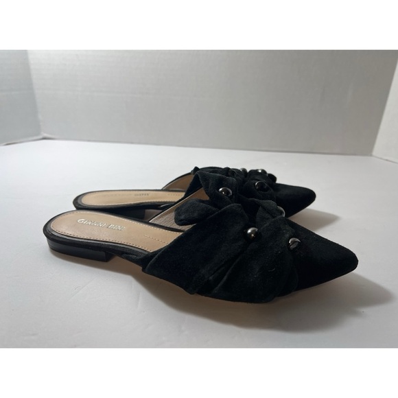 Gianni Bini Suede Mules with Bow Embellishments - Picture 3 of 7